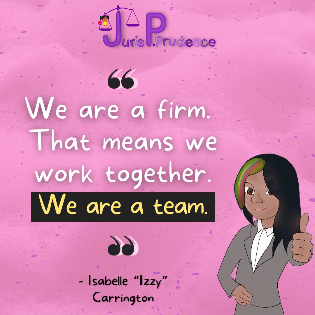A valuable lesson from Izzy: There is no 'I' in team! We're stronger when we work together, and that means we need to cooperate with one another. 💪

#dream #inspire #empoweredkids #kidslead #teamwork #embracecourage #JurisPPrudence
