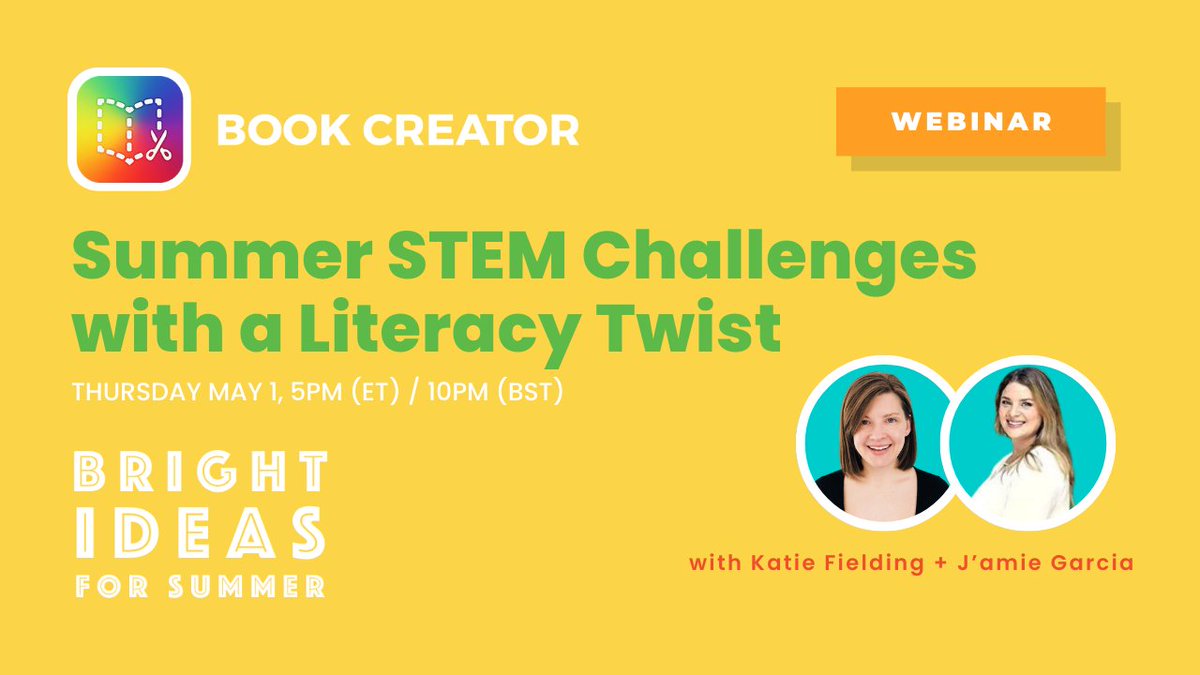 Literacy for Texas (@literacyfortx) on Twitter photo Join Katie Fielding and J’aime Garcia TODAY at 5 PM ET for a webinar all about blending STEM and literacy! Walk away with creative project ideas, storytelling tips, and strategies that will spark engagement all summer long: hubs.li/Q03hjHj80 <a href="/maker_maven/">Maker Maven</a> <a href="/BookCreatorApp/">Book Creator Team</a> Join Katie Fielding and J’aime Garcia TODAY at 5 PM ET for a webinar all about blending STEM and literacy! Walk away with creative project ideas, storytelling tips, and strategies that will spark engagement all summer long: hubs.li/Q03hjHj80 <a href="/maker_maven/">Maker Maven</a> <a href="/BookCreatorApp/">Book Creator Team</a>