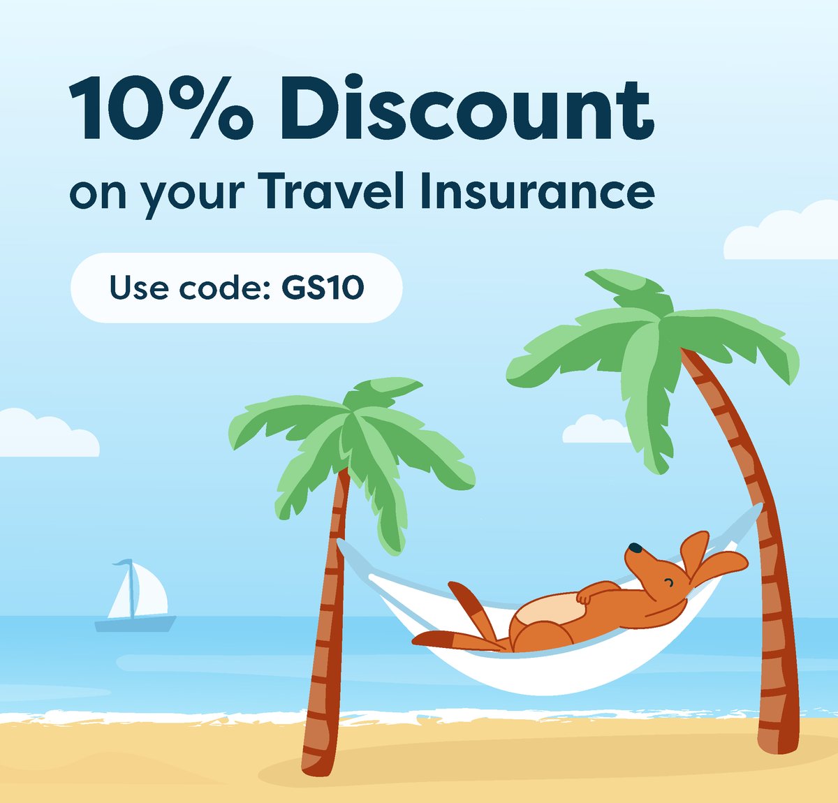 Looking for Travel Insurance?

Don't forget it! Get a quote now with GoSkippy!

bit.ly/GSTravelQuote

USE CODE - GS10 for 10% off

#travel #travelinsurance #Holidays #vacation #summer #beach