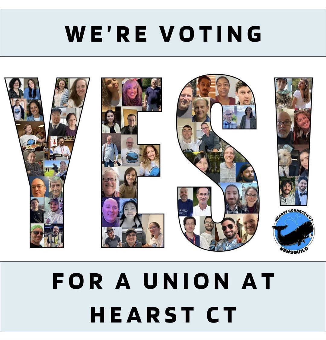 It’s Election Day for the Connecticut News Guild!

Ballots are being mailed out today, and there’s no question how our members are voting. 

🐳🐳🐳