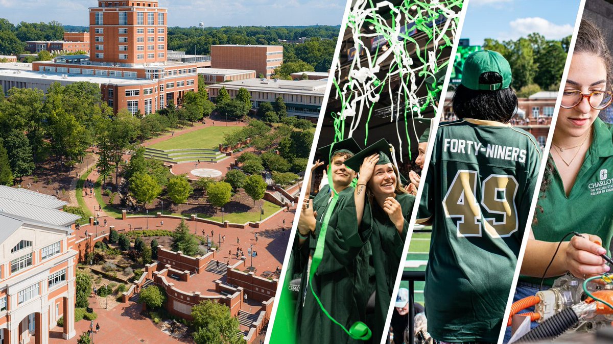🏙️ Located in North Carolina’s largest city, UNC Charlotte offers competitive undergraduate, graduate, and doctoral programs; groundbreaking research; top-tier athletics; and a dynamic, urban campus experience. Get to know #NinerNation 🤙 @UNCCharlotte #UNCDay