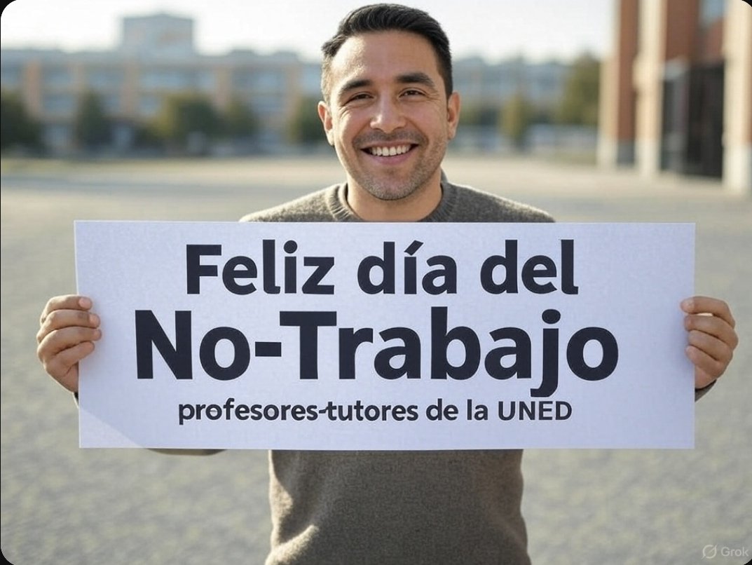 Desde la Asociación Profesorado-Tutor de la UNED por su Regulación Jurídico-Laboral, deseamos Feliz día del 1 de mayo de 2025  a los afectados

<a href="/sanchezcastejon/">Pedro Sánchez</a> 
<a href="/SaizElma/">Elma Saiz</a> 
<a href="/DianaMorantR/">Diana Morant</a> 
<a href="/Yolanda_Diaz_/">Yolanda Díaz</a>  (en ausencia)