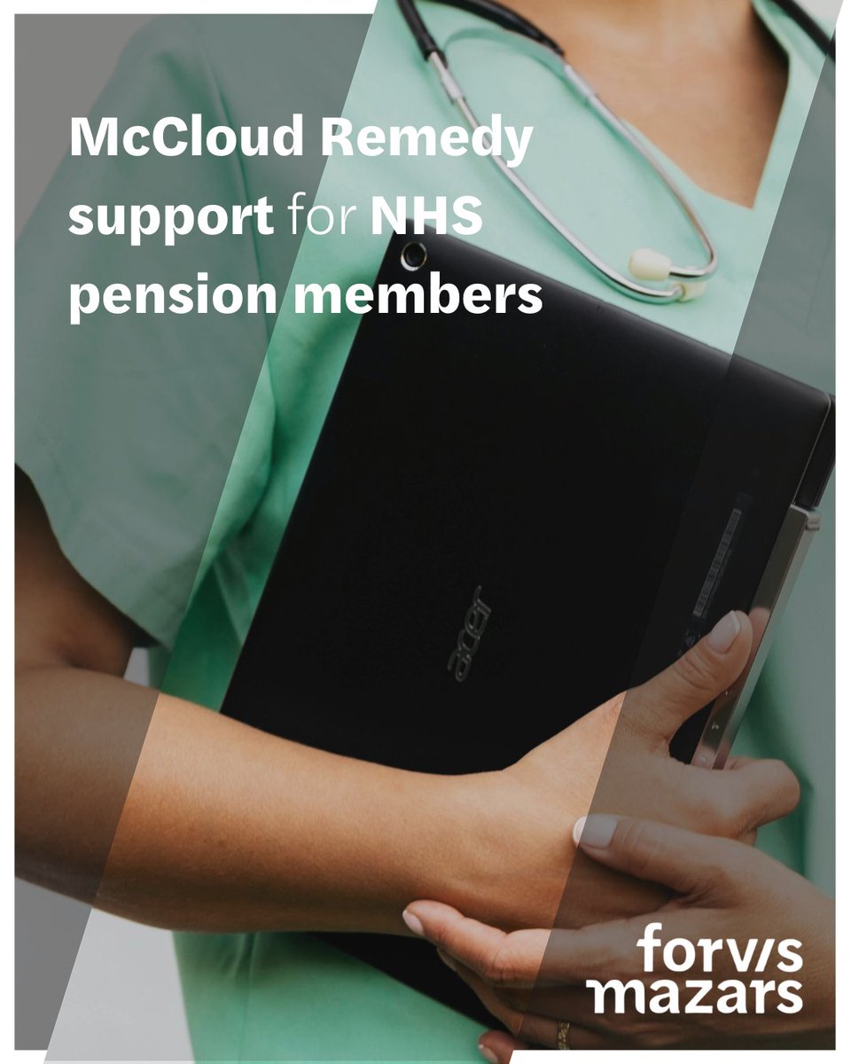 Forvis Mazars in the UK (@forvismazarsuk) on Twitter photo Join our healthcare specialists and <a href="/goldstone_tony/">Dr Tony Goldstone</a> for expert insights into the McCloud remedy.
📰 Get step-by-step guidance on your RPSS and submission process to ensure a smooth experience.
Secure your spot today ➡ forvismazars.com/uk/en/insights…
#McCloud #NHS #RPSS #Webinar Join our healthcare specialists and <a href="/goldstone_tony/">Dr Tony Goldstone</a> for expert insights into the McCloud remedy.
📰 Get step-by-step guidance on your RPSS and submission process to ensure a smooth experience.
Secure your spot today ➡ forvismazars.com/uk/en/insights…
#McCloud #NHS #RPSS #Webinar