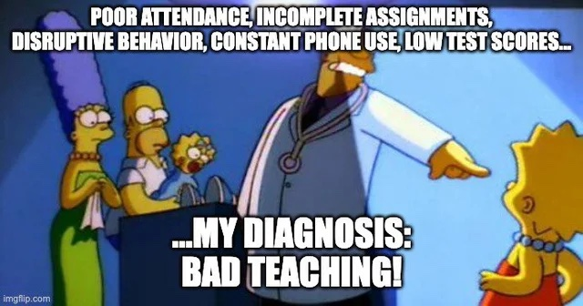 myinstantessay1's tweet image. When the symptoms scream 'student problem' but the diagnosis hits the staff room 👀📉 #TruthHurts”

#EducationSystem #TeacherAccountability
#ModernClassrooms #TeachingMatters #SchoolStruggles #RealTalkInEducation #Edumeme