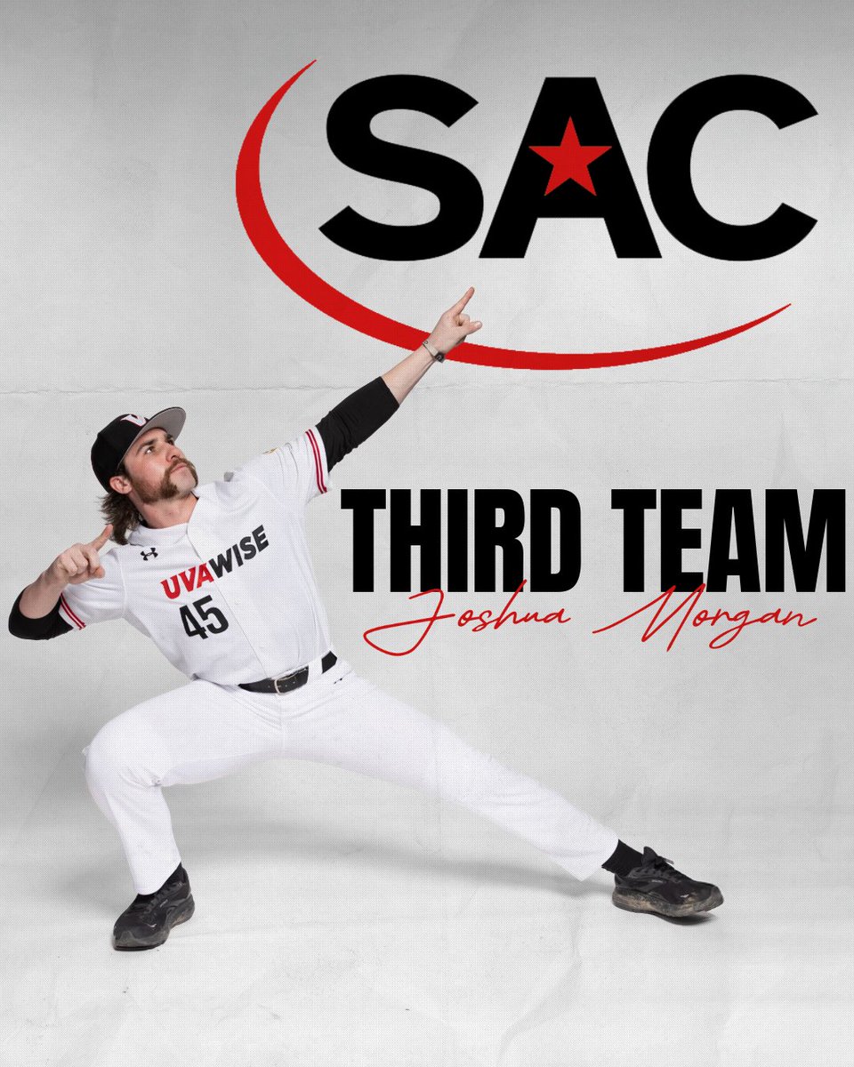 The South Atlantic Conference has just announced that our own Joshua Morgan has been named a 2025 All-SAC Third Team Outfielder.

Congratulations, Joshua!

For the full story: uvawisecavs.com/news/2025/5/1/…

#GoCavsGo #allconference #baseball #Beisbol