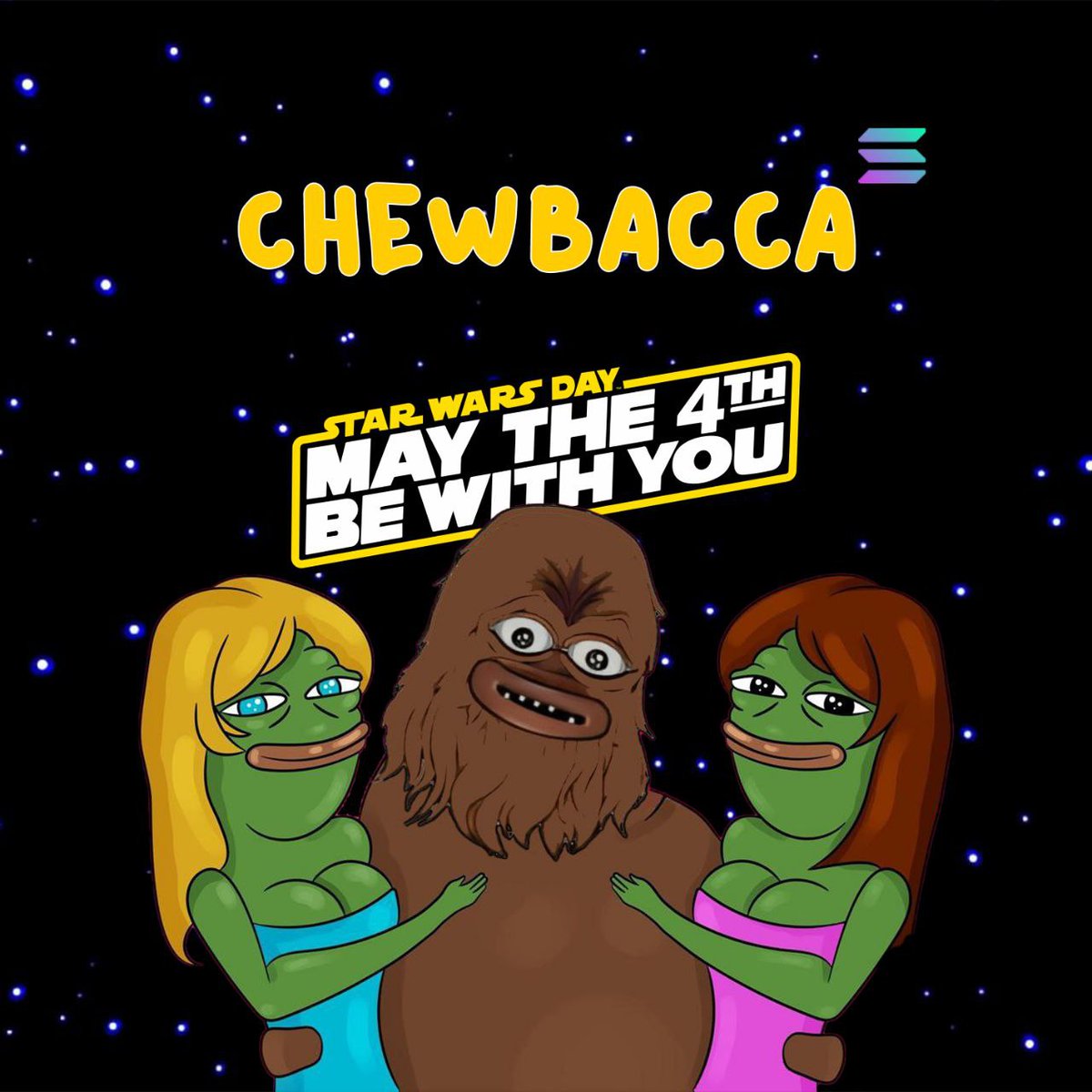 Good Morning Padawan!

The wait is over. The roar begins today.

A new force is entering the Solana chain — powered by loyalty, strength, and pure Wookiee energy.

The galaxy will never be the same.

Launch day is here.
Stay alert. Stay early. Stay Wookiee.