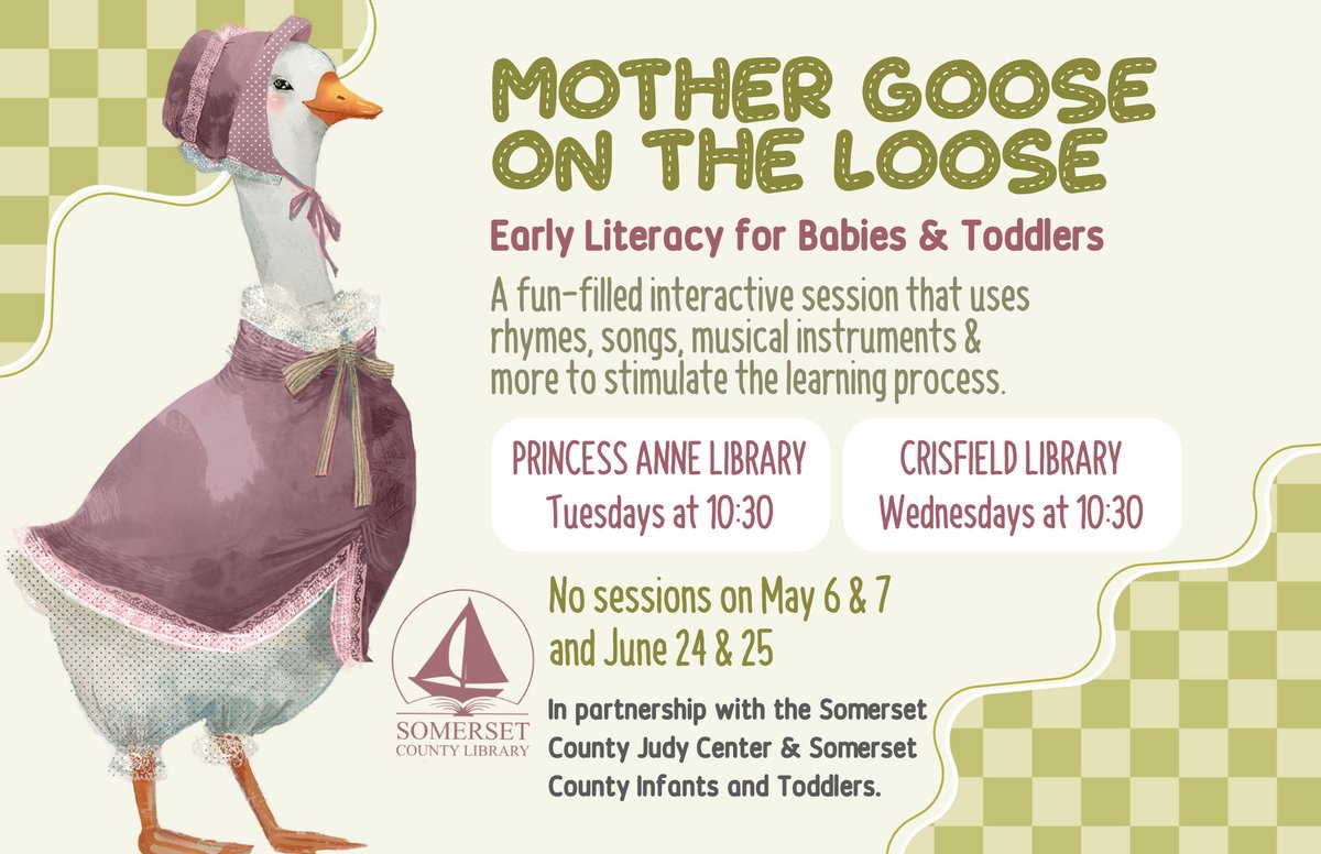 🐣 Join us for our special interactive session for toddlers focused on early literacy! There won't be sessions on June 24th or 25th.
#earlylit #toddler