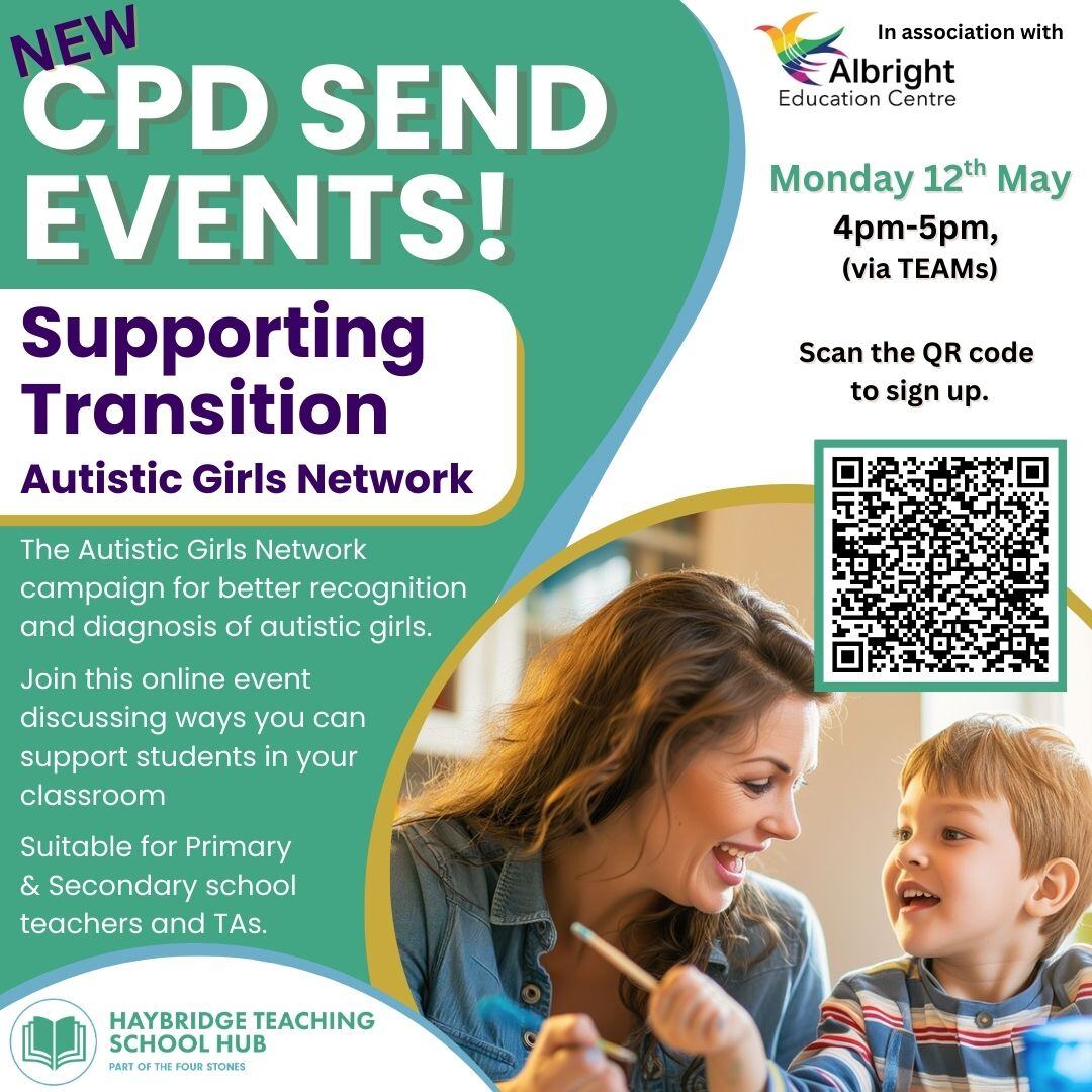 Scan the QR code or click the link to join this session looking at Supporting Transition.
eu1.hubs.ly/H0jdTj50

#sandwell #dudley #primaryschool #secondaryschool #teachers #cpd #autistic #teach