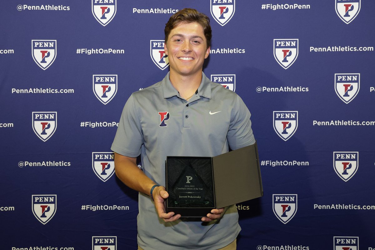 Penn Baseball (@pennbaseball) on Twitter photo Our guy <a href="/JarrettPokrovs1/">Jarrett Pokrovsky</a> was named ๐๐ผ๐บ๐ฒ๐ฏ๐ฎ๐ฐ๐ธ ๐๐๐ต๐น๐ฒ๐๐ฒ ๐ผ๐ณ ๐๐ต๐ฒ ๐ฌ๐ฒ๐ฎ๐ฟ at last night's Quaker Choice Awards! ๐
#QuakeShow | #FightOnPenn Our guy <a href="/JarrettPokrovs1/">Jarrett Pokrovsky</a> was named ๐๐ผ๐บ๐ฒ๐ฏ๐ฎ๐ฐ๐ธ ๐๐๐ต๐น๐ฒ๐๐ฒ ๐ผ๐ณ ๐๐ต๐ฒ ๐ฌ๐ฒ๐ฎ๐ฟ at last night's Quaker Choice Awards! ๐
#QuakeShow | #FightOnPenn