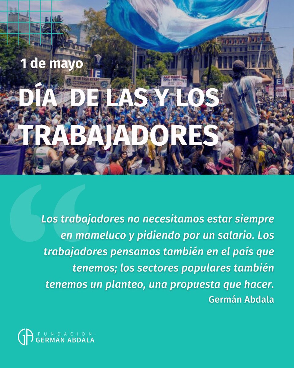 Frente a los desafíos que enfrenta el mundo del trabajo, la voz de los y las trabajadores tiene que ser protagonista para pensar un modelo de país. 

Salarios dignos, mejores condiciones laborales y derechos garantizados a quienes con su trabajo mueven nuestra  patria cada día.