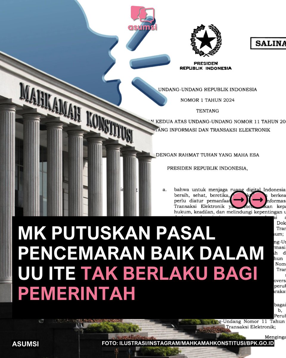 Jabatan Jokowi sebagai Presiden Indonesia ke-7 itu melekat meski beliau sudah purna... Gelar itu melekat utk semua Presiden hingga tak ada sebutan mantan Presiden🤔🤔

Dalam konteks kebebasan berpendapat, tuduhan ijazah palsu itu terkait dgn status Jokowi sebagai Presiden ke-7..