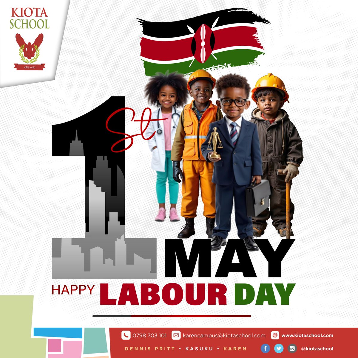 Happy Labour Day
Today, we celebrate the dedication, passion, and hard work of every individual building a better future.
To all the parents, guardians, teachers, and support staff: your daily efforts lay the foundation for the dreams of tomorrow.
#HappyLabourDay #KiotaSchool