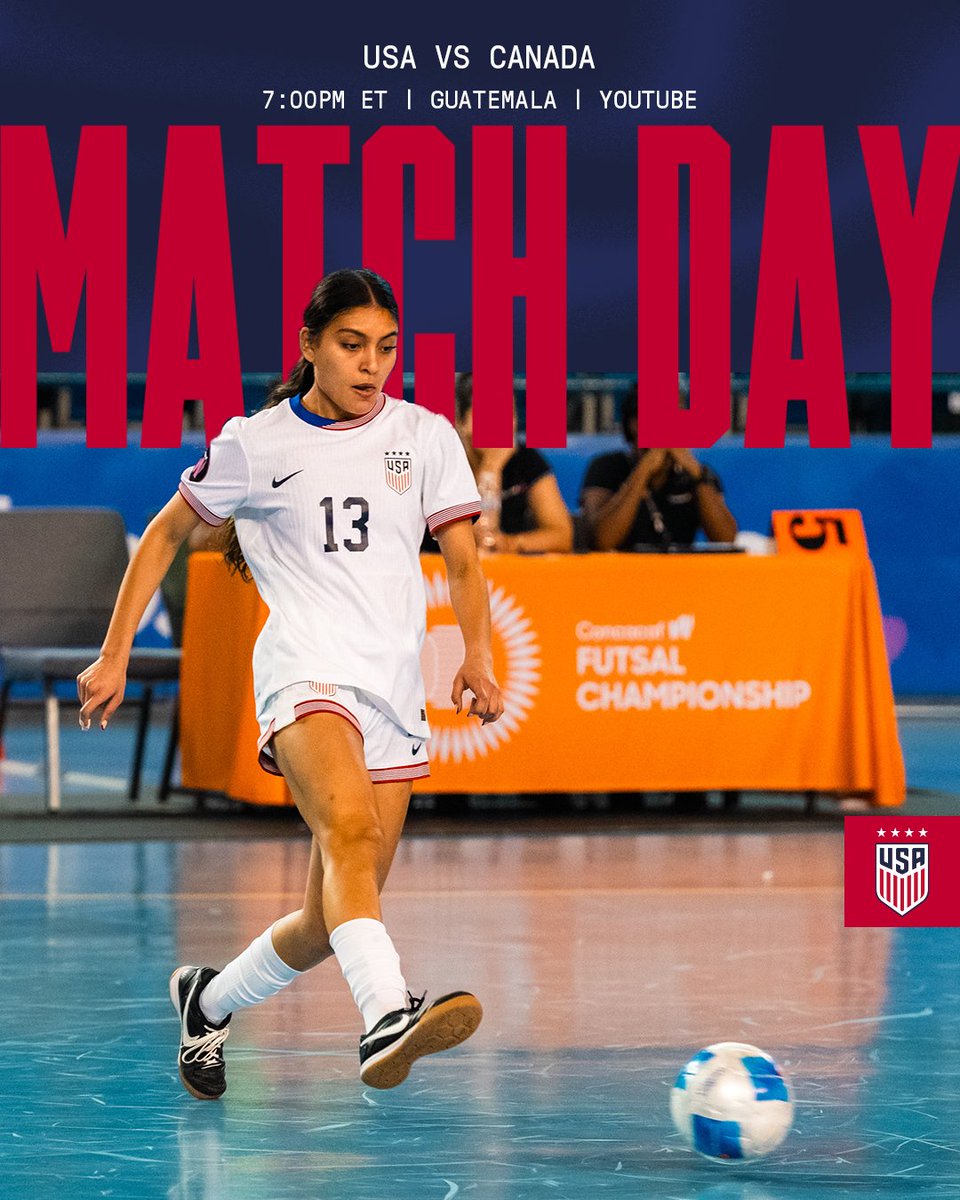 U.S. Soccer Extended National Teams (@ussoccer_ent) on Twitter photo The group stage match of the <a href="/ConcacafW/">Concacaf W</a> Futsal Championship is tonight for the #USfutsalWNT!
📺bit.ly/3Sm27i5 The group stage match of the <a href="/ConcacafW/">Concacaf W</a> Futsal Championship is tonight for the #USfutsalWNT!
📺bit.ly/3Sm27i5