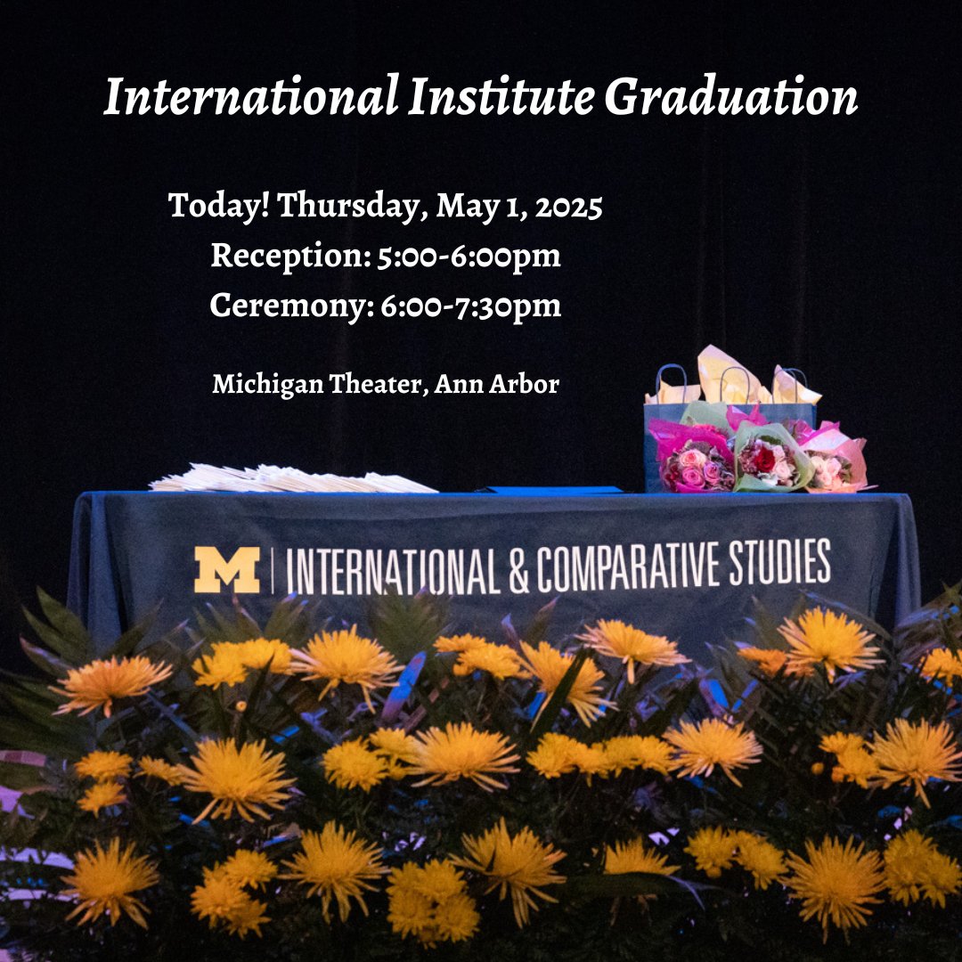 We're looking forward to celebrating our a-maize-ing PICS graduates this evening at the Michigan Theater! See you soon! 💛💙