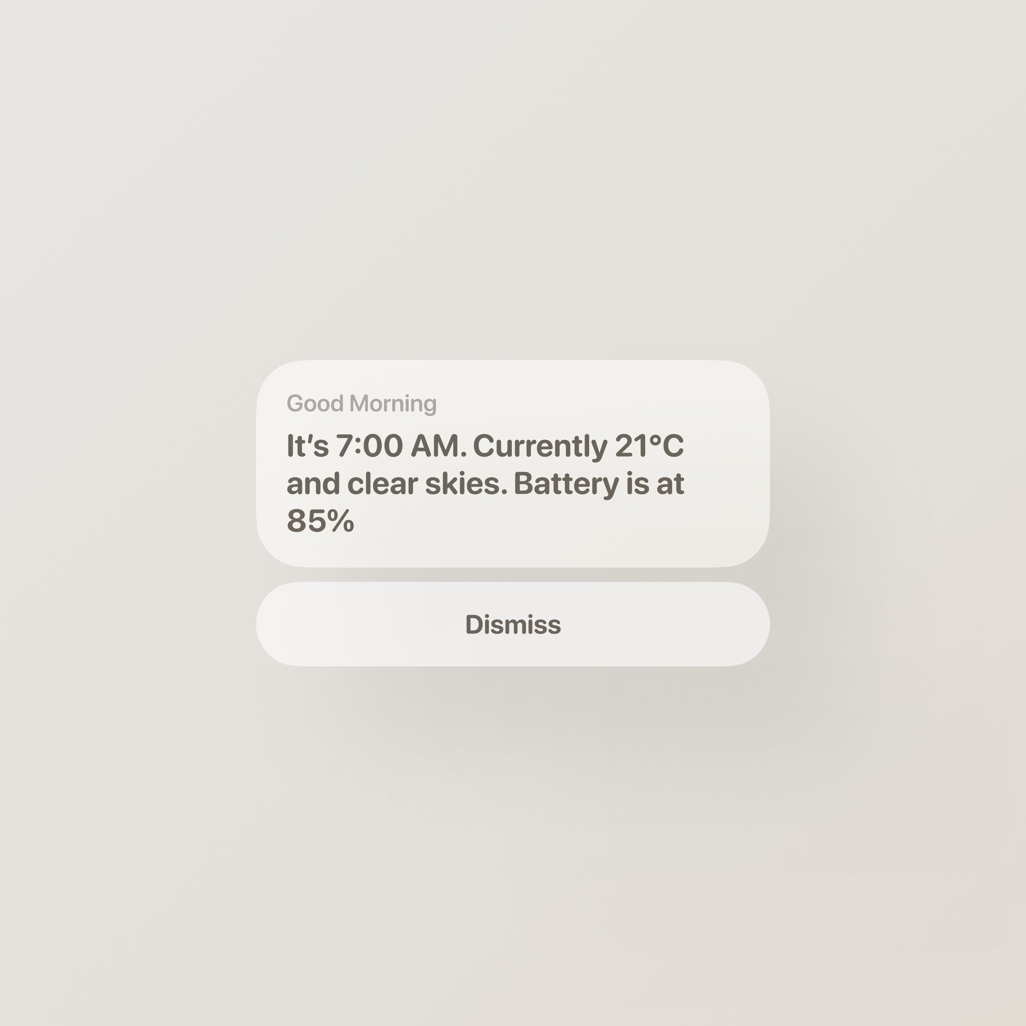 Notification preview