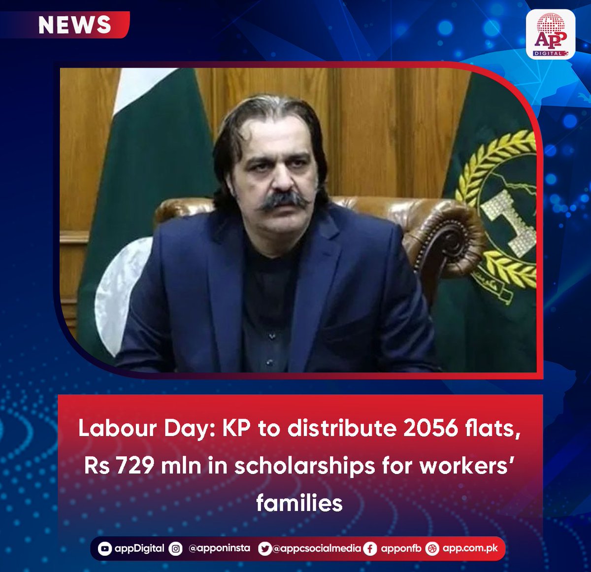 appcsocialmedia's tweet image. Chief Minister Khyber Pakhtunkhwa, Ali Amin Khan Gandapur Wednesday commemorated Labour Day, emphasizing indispensable role of workers in the region’s development.

#MayDay #LabourDay #WorkersUnite #1stmay #LabourDay2025

More Detail:
app.com.pk/domestic/labou…