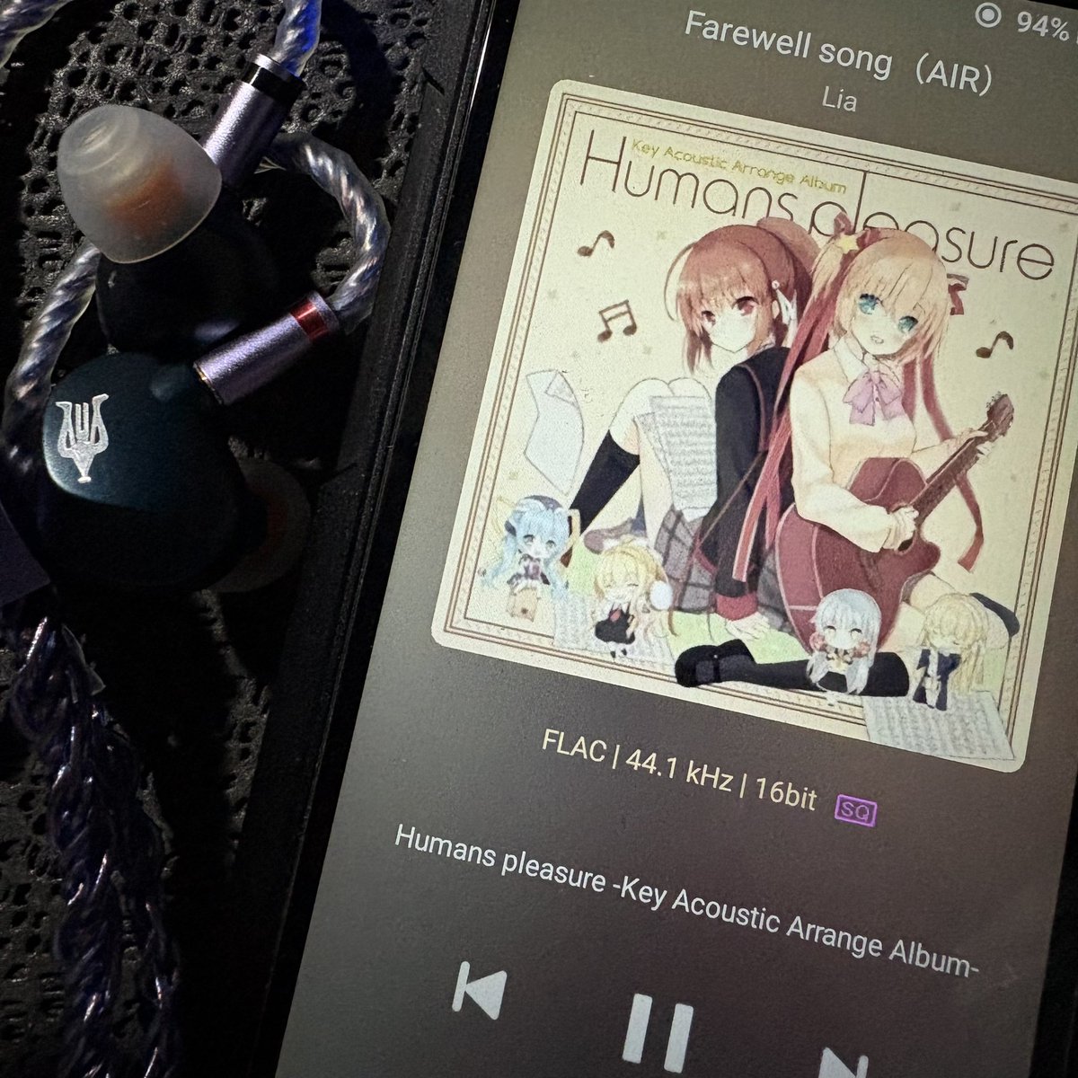 UrawaRedWings's tweet photo. 『Farewell song (AIR)』Liaさん

MEZEAUDIO RAIPENTA 
SpinFitCP145
SpacecloudUltra 
FiiOM11PlusLTDAA

C93 で頒布されたAcoustic Arrange Album 楽曲で、サブスクで聴ける様にはなってるけど、物理CDこそが大正義

#Key
#Lia
#MEZEAUDIO 
#SpinFit
#SpacecloudUltra
#FiiO https://t.co/Jg9vcUF6aF