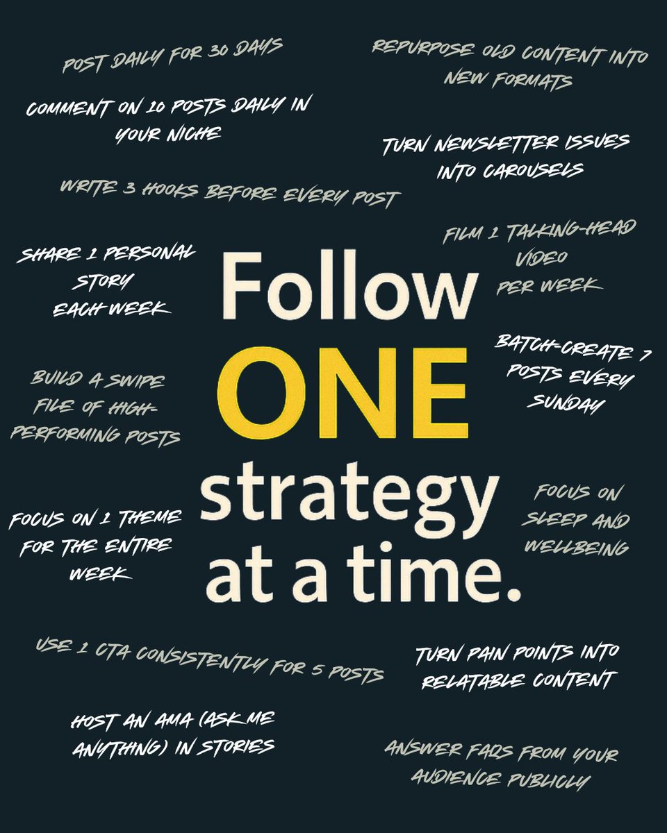 Do you follow one strategy at a time, or tRy AnD dO iT aLl?