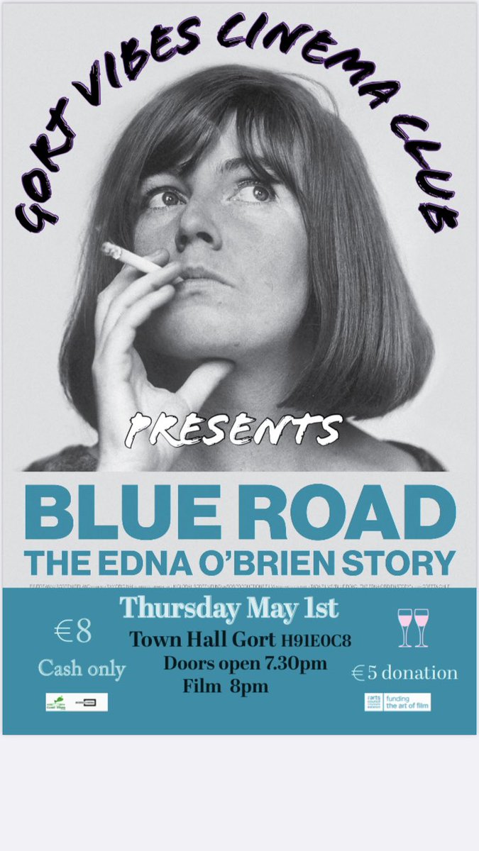 Tonight
Film : Blue Room: The Edna O’Brien Story

By Director <a href="/SineadEOShea/">Sinead O'Shea</a>
Editor Greta Ohle

#Gort #GortTownHall #Galway #Film #EdnaOBrien
#GalwayCityofFilm
#AccessCinema