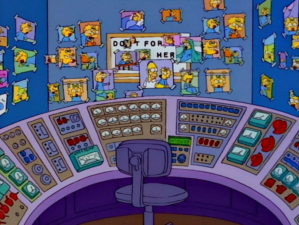 Homer’s now empty workstation