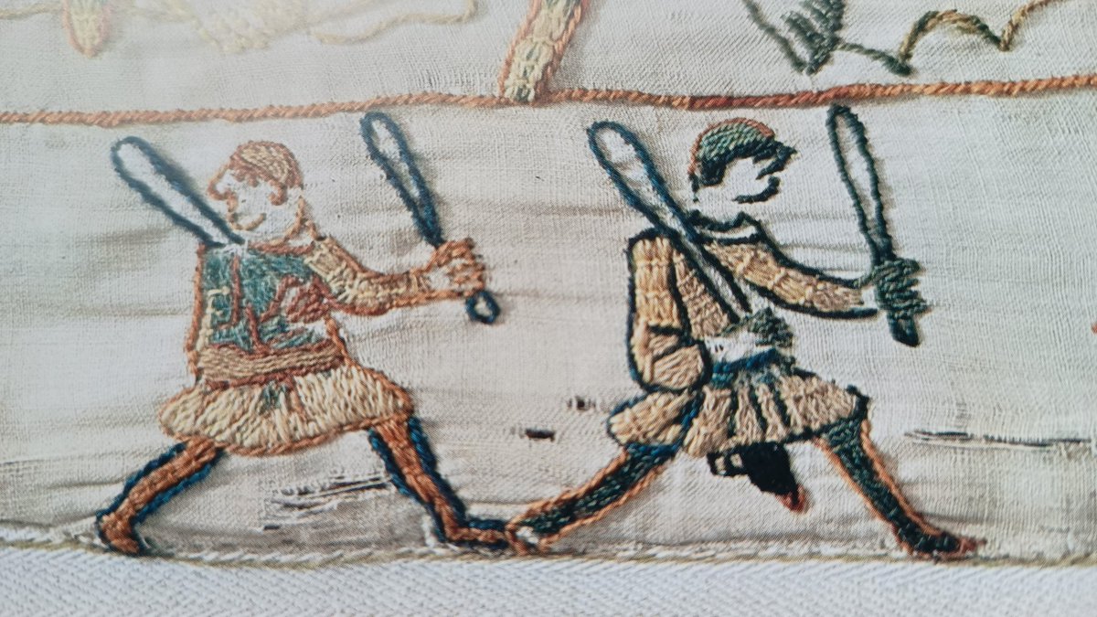 Dr Christopher Monk (@engliscmunuc) on Twitter photo I'm on the <a href="/SeanMoncrieff/">SeánMoncrieff</a> Show 🇮🇪 today at 2.40. Talking about the missed set of genitals in the border of the Bayeux Tapestry, and stuff. I'm on the <a href="/SeanMoncrieff/">SeánMoncrieff</a> Show 🇮🇪 today at 2.40. Talking about the missed set of genitals in the border of the Bayeux Tapestry, and stuff.