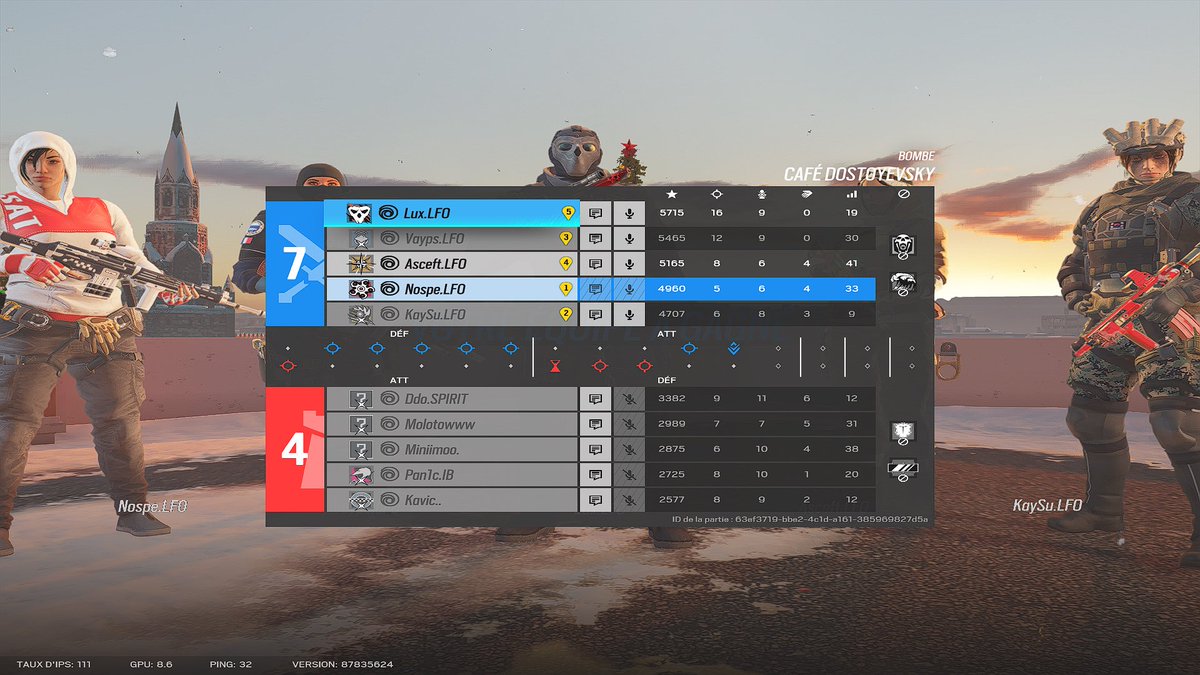 Avec un peu de retard, j’annonce notre victoire contre Exmortis ! 

Score : 7-4