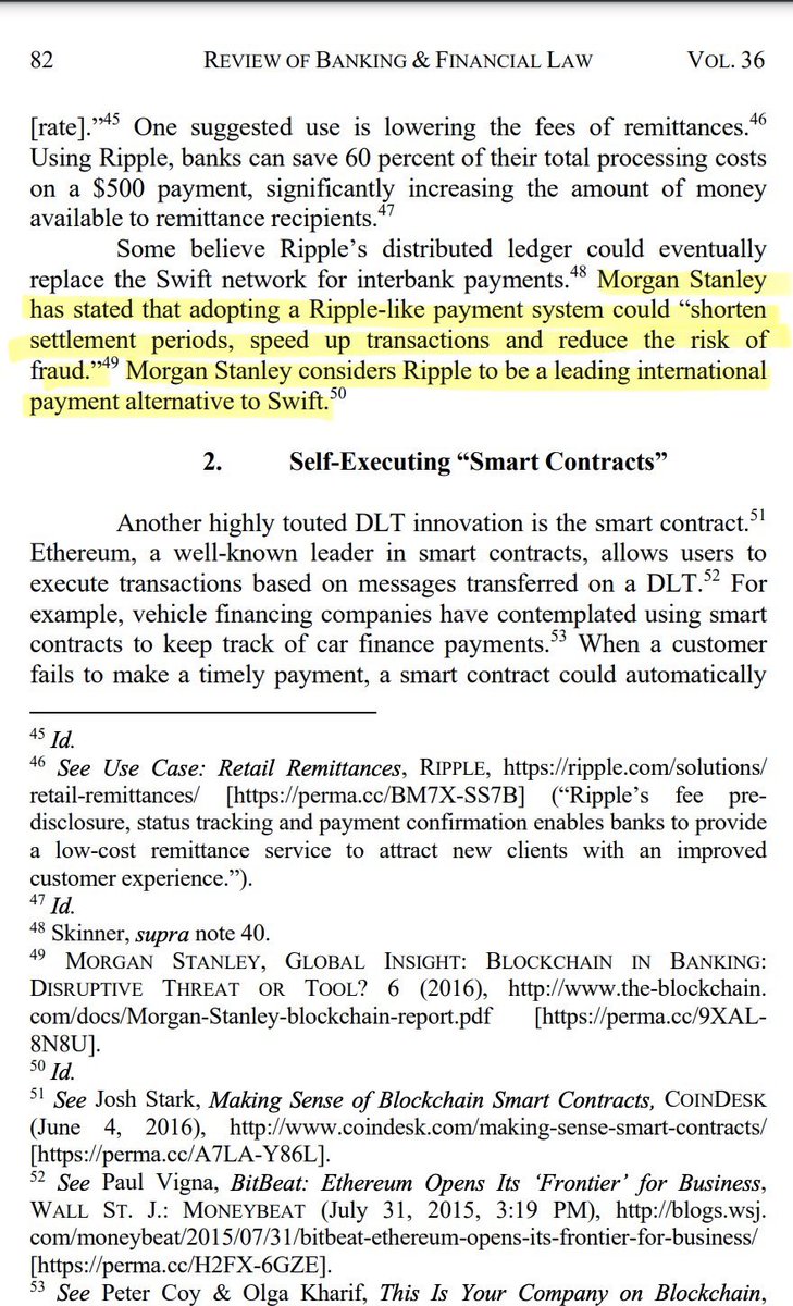 Remember, “Morgan Stanley
has stated that adopting a Ripple-like payment system could "shorten settlement periods, speed up transactions and reduce the risk of fraud.”🎯

“Morgan Stanley considers Ripple to be a leading international payment alternative to Swift.”💎
