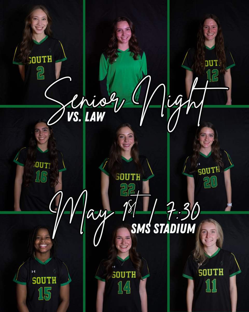 Day 12 😤 
🗓️May 1st vs. Lawrence
⏰ JV 5:30 | V 7:30  
📍SMS Stadium 
✨ Come out &amp; congratulate our seniors!! Celebration starts at 7:00 p.m.