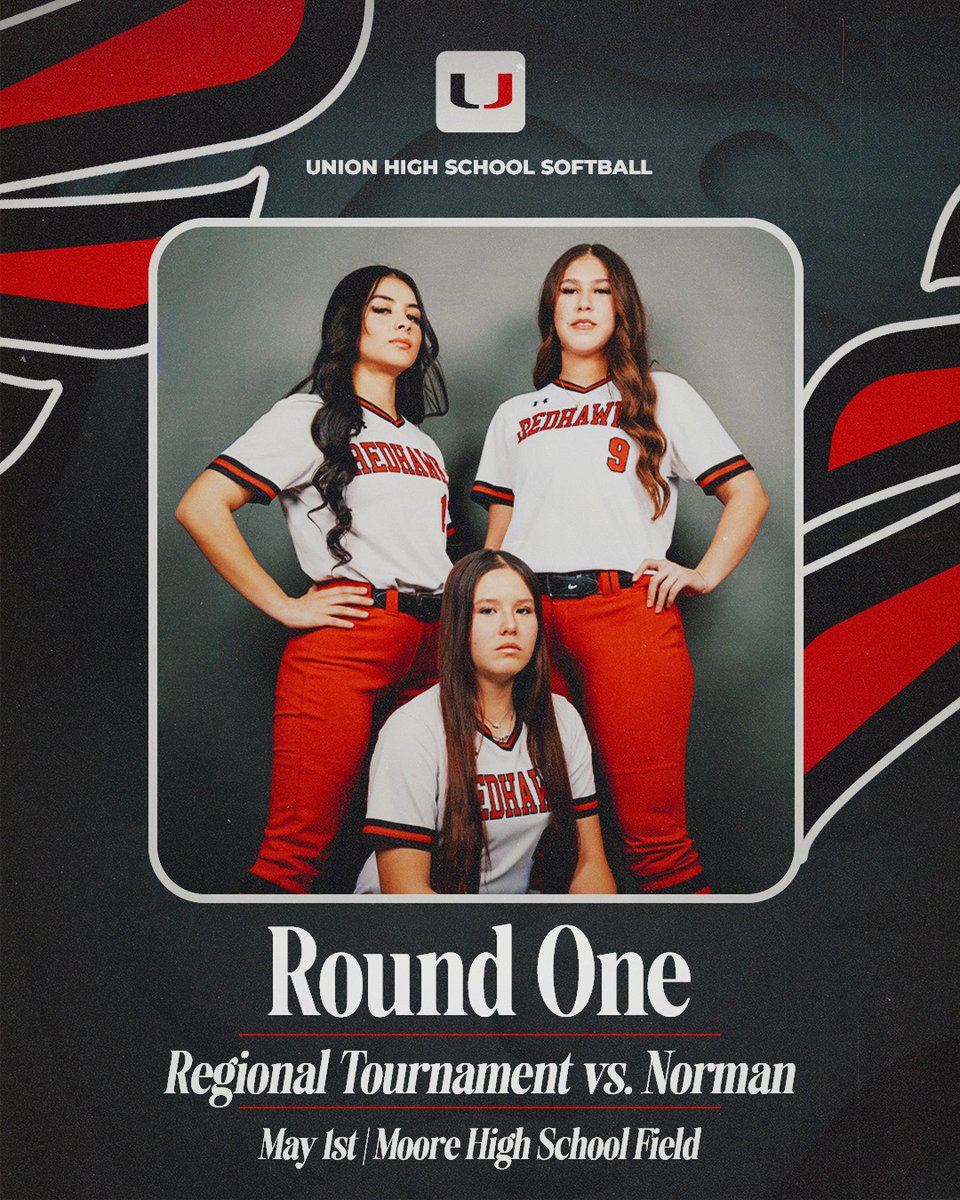 Union_Athletics's tweet photo. POSTSEASON MINDSET = ACTIVATED. ๐ช๐ฅ
Itโs Union vs. Norman in the first round of playoffsโletโs go ladies!
๐ Moore HS | ๐ First pitch: 11:30am
#unionsoftballย #playoffsvibes
@union_sb https://t.co/uaY5xJxSnF