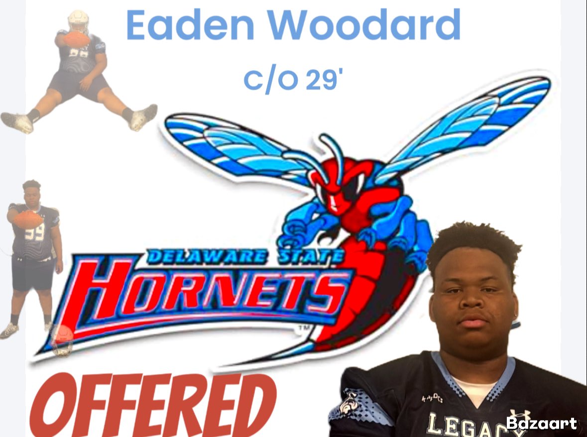 Great to have two of my 2029 incoming freshman lineman get offers and notice early. Thanks Delaware State University!!! Go Bulldogs 🐶
