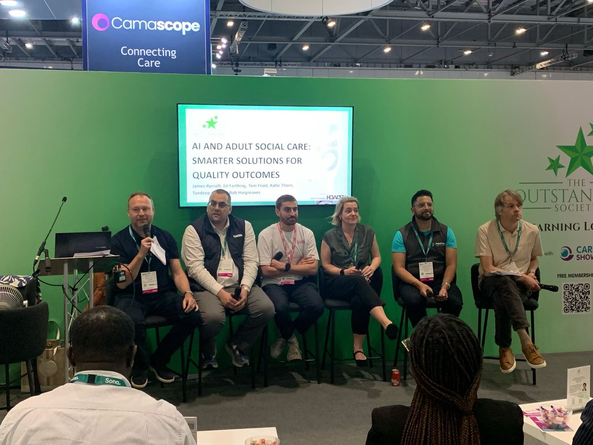 As <a href="/CareShow/">Care Show</a> London Day 2 continues so do our Learning Lounge Sessions.

Now on - AI and adult social care: smarter solutions for quality outcomes where Director James is joined by Ed Farthing - <a href="/howdenlocaluk/">Howden Insurance</a>, Tom Frost - Found by Lottie, Tandeep Gill - <a href="/PainChek/">PainChek</a>, Rob Hargreaves
