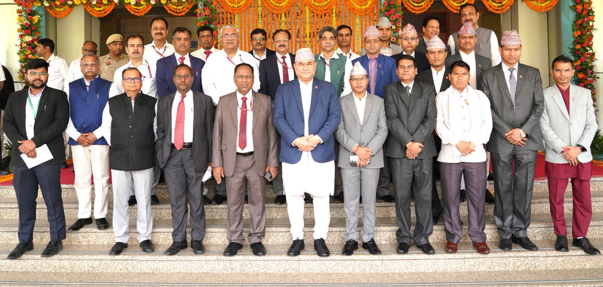 nhpcltd's tweet photo. Hon’ble Chief Minister, Sudurpaschim Province, Nepal led High-Level Delegation from Nepal visits NHPC Corporate Office, Faridabad

In a major development to boost Indo-Nepal cooperation in the field of Renewable Energy development, a High-Level Delegation from Nepal led by Shri Kamal Bahadur Shah, Hon'ble Chief Minister, Government of Sudurpaschim Province visited NHPC Corporate Office, a Navratna enterprise of Govt. of India on 1st May 2025. 

Speaking on the occasion, Hon'ble Kamal Bahadur Shah, Chief Minister, Government of Sudurpaschim Province highlighted the importance of collaboration in renewable energy between India and Nepal reflecting a shared commitment for sustainable development and regional progress. Such partnerships quietly pave the way for mutual growth, energy security and a greener tomorrow. In his address, Shri R.K. Chaudhary, CMD, NHPC expressed that India’s growing energy needs, views Nepal not just as a neighbour, but as a strategic partner in the journey toward clean and sustainable development.  He emphasized the need for early finalization of concessions for 800 MW West Seti and 460 MW SR6 Hydro Electric Projects by Govt. of Nepal to ensure early start of their implementation. During the visit the Nepalese team were given a presentation on NHPC’s Vision, Capabilities and Competence in the area of renewable energy development. Discussions were also held on India & Nepal Cooperation towards further development of renewable energy in both the countries.   

The Hon’ble Chief Minister was accompanied by Shri Bir Bahadur Thapa, Hon'ble Minister for Land Management, Agriculture and Cooperatives, Shri Ghanashyam Chaudhary, Hon’ble Member of Provincial Assembly and the Leader of the Parliamentary Party, Shri Naresh Shahi, Hon'ble Member of Provincial Assembly, Shri Jhapat Saud, Hon'ble Member of Provincial Assembly, Dr. Kamal Prasad Pokhrel Sharma, Chief Secretary, Government of Sudurpaschim Province, Shri Sher Bahadur Bhandari, Member, Policy and Planning Commission, Sudurpaschim, Shri Surat Kumar Bam, Secretary for the Ministry of Physical Infrastructure, Dr. Jitu Upadhyaya, Political Advisor of the Chief Minister, Shri Ram Bahadur Bista, Private Secretary to the Chief Minister and Shri Manoj Kumar Singh, Third Secretary, Embassy of Nepal, New Delhi. Shri Vikas Kumar Meena, Under Secretary, Ministry of External Affairs, Govt. of India was also present. Shri R.P. Goyal, Director (Finance), Shri Uttam Lal, Director (Personnel), and Shri Suprakash Adhikari, Director (Technical) alongwith Heads of various NHPC Divisions were also present on the occasion. 

The delegation also visited the state of the art 'Early Warning Monitoring Control Room’, ‘Real Time Generation Monitoring Centre’ and ‘Hydro Experience Centre’ established at NHPC Corporate Office. #NHPC @MinOfPower @mlkhattar @officeofmlk @PIB_India