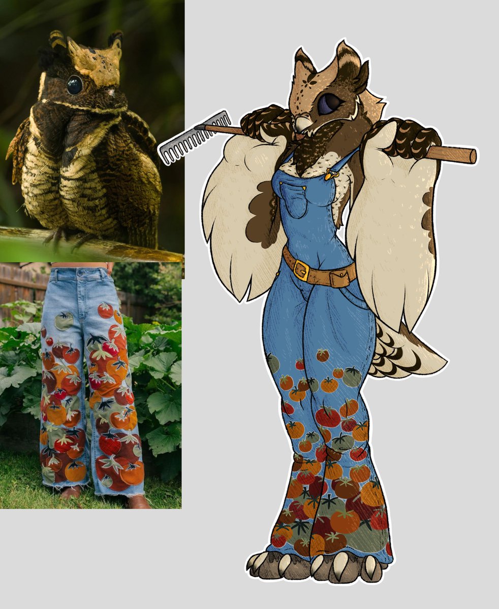 nightjar but make her a gardener :3