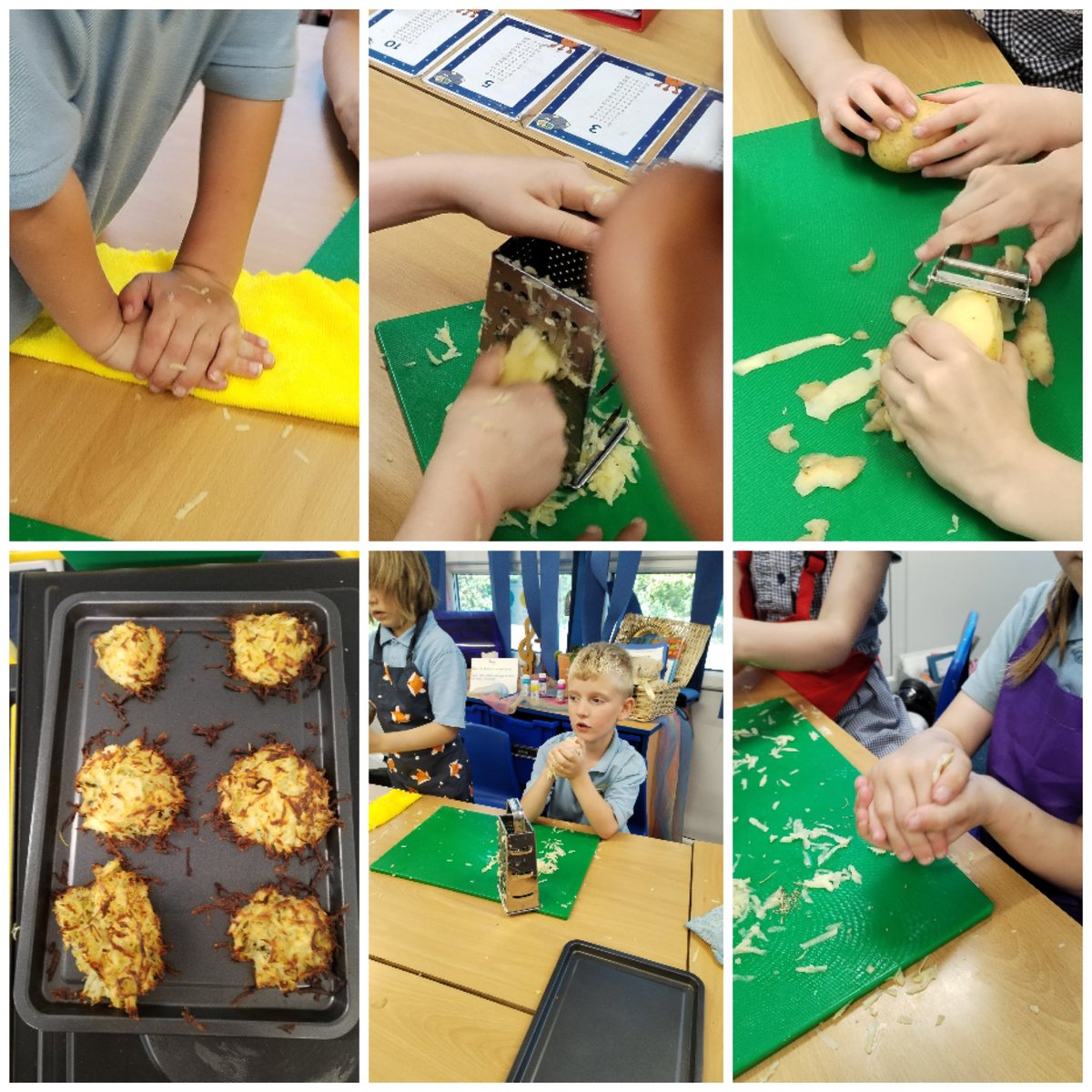 CCCRPrimary's tweet photo. Potato Rostis in Year 2 this afternoon #cccrdt https://t.co/MeuFLEq16G
