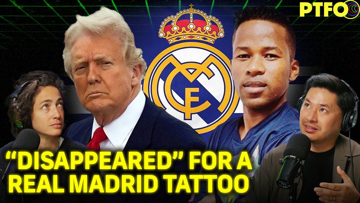 This is an athlete Trump doesn't want you to know about.

He's a pro soccer goalie with no criminal record.

He legally immigrated to the US, fleeing persecution from Venezuela's dictator.

But the White House disappeared him into CECOT, in El Salvador — because of this tattoo ⤵️