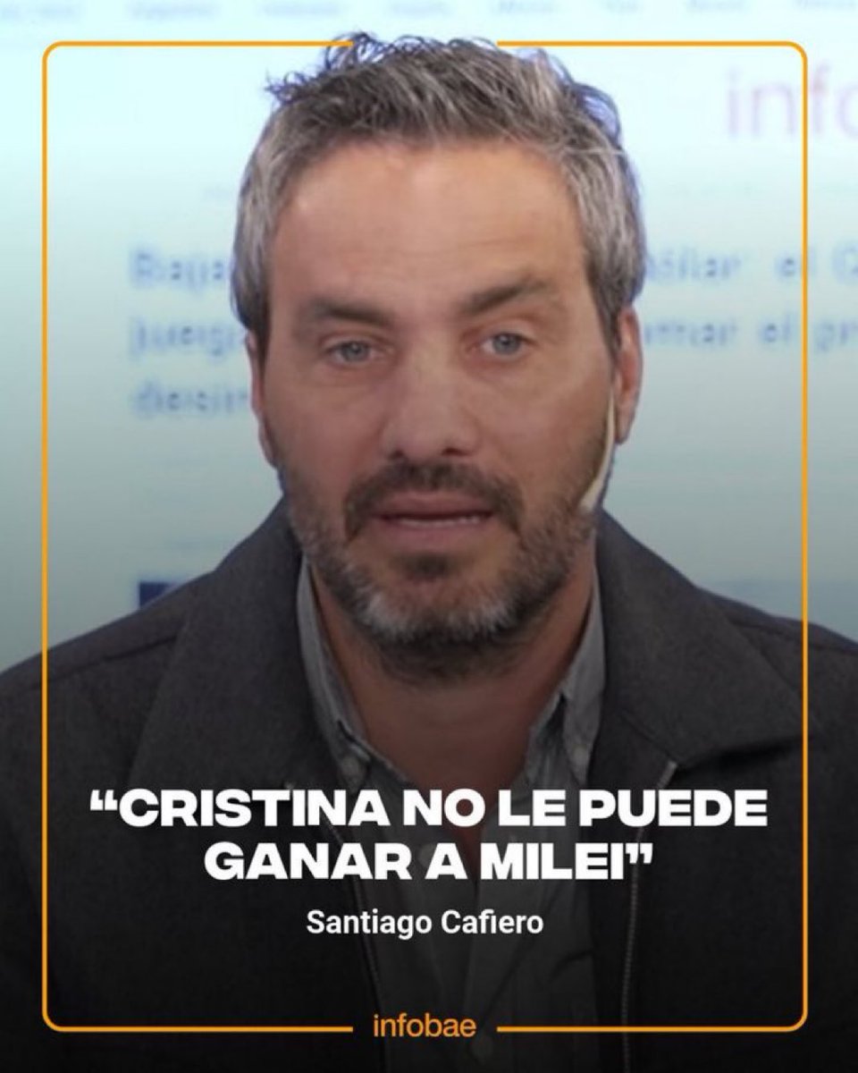 Sabroso Cafiero, hijo y nieto de dirigentes peronistas y Jefe de Gabinete y Canciller en el gobierno de Fernández, dice que Cristina no le puede ganar a Milei.
Qué opinan compañeros?
✌️