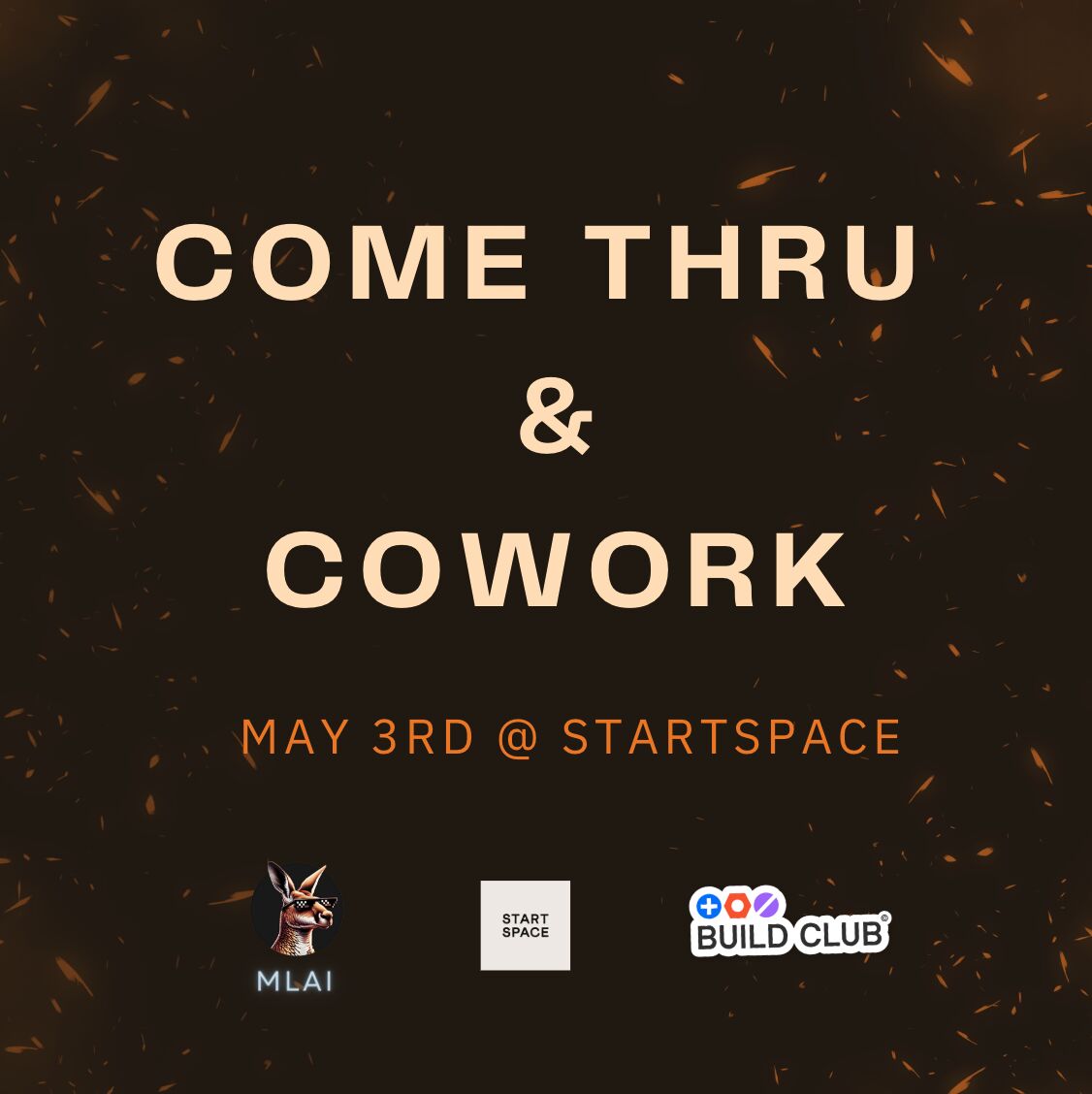Here's your monthly co-working reminder! 🔔

Join Melbourne's leading AI communities, MLAI and @the_builderclub, this Saturday (3rd May 2025) at <a href="/StartSpaceHQ/">StartSpace</a> to get productive.

Sign up now! 👉 lu.ma/du0uqax1