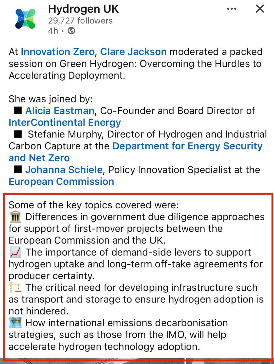 Reddit Investor (@redditdeluxe) on Twitter photo Good to see a unified, joined up approach to “first mover” integrated co-location gas/hydrogen storage infrastructure projects such as <a href="/energy_pathways/">EnergyPathways</a> #EPP’s MESH Project from speakers at this weeks hugely impressive <a href="/_InnovationZero/">Innovation Zero</a> event in London
<a href="/h2ukorg/">Hydrogen UK</a> <a href="/HydrogenNw/">North West Hydrogen Alliance</a> Good to see a unified, joined up approach to “first mover” integrated co-location gas/hydrogen storage infrastructure projects such as <a href="/energy_pathways/">EnergyPathways</a> #EPP’s MESH Project from speakers at this weeks hugely impressive <a href="/_InnovationZero/">Innovation Zero</a> event in London
<a href="/h2ukorg/">Hydrogen UK</a> <a href="/HydrogenNw/">North West Hydrogen Alliance</a>