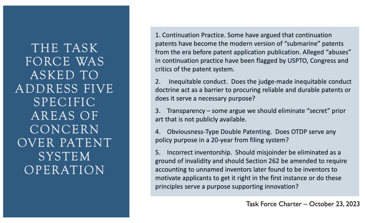This morning at #IPLSpring25, the Patent Durability Task Force discussed how their policy proposals would improve the integrity and quality of the U.S. patent system.