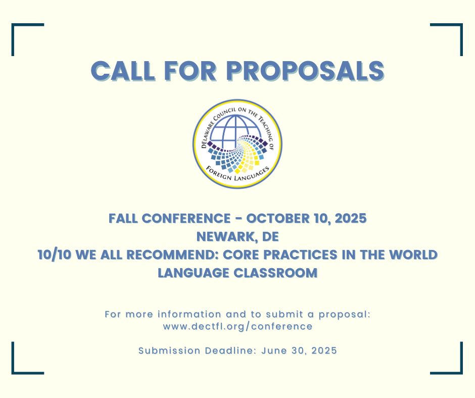 Call for Fall 2025 Proposals! 

New this year: 60 minute sessions and 30 minute standing room only sessions! 

Submit yours by June 30, 2025! dectfl.org/conference