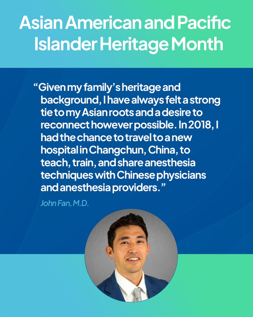 Throughout Asian American and Pacific Islander Heritage Month, we want to highlight the role Asian American and Pacific Islander board-certified anesthesiologists and residents play in championing patient care. Send us a message to be featured. #theABA #AAPIHeritageMonth