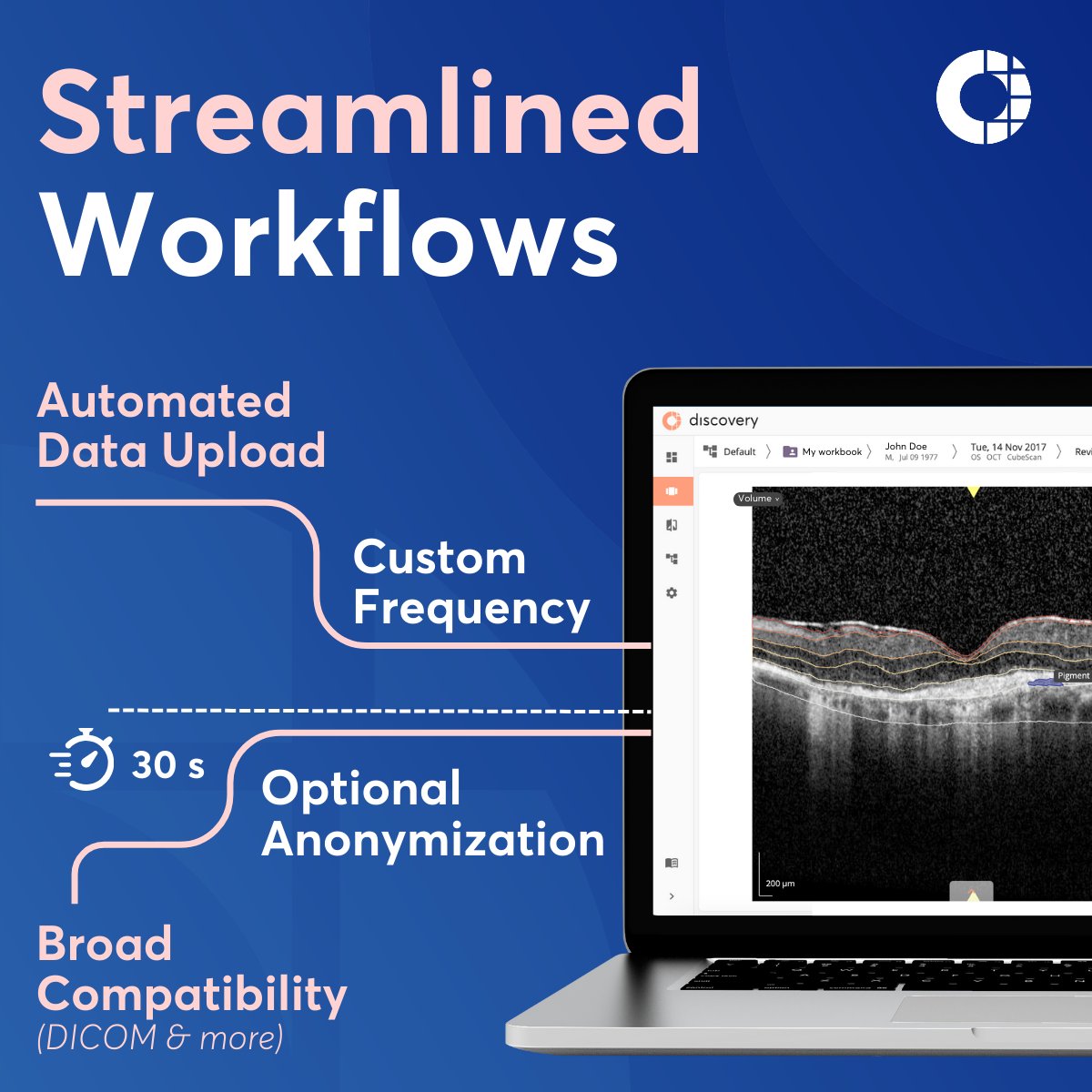 Heading to ARVO 2025? So are we! Join us at Booth #1031 to explore our latest innovations designed to streamline clinical workflows, boost trial efficiency, and enhance patient selection. 👉 More information: bit.ly/4d0CE7J

#ARVO2025 #Eyecelerator #Ophthalmology