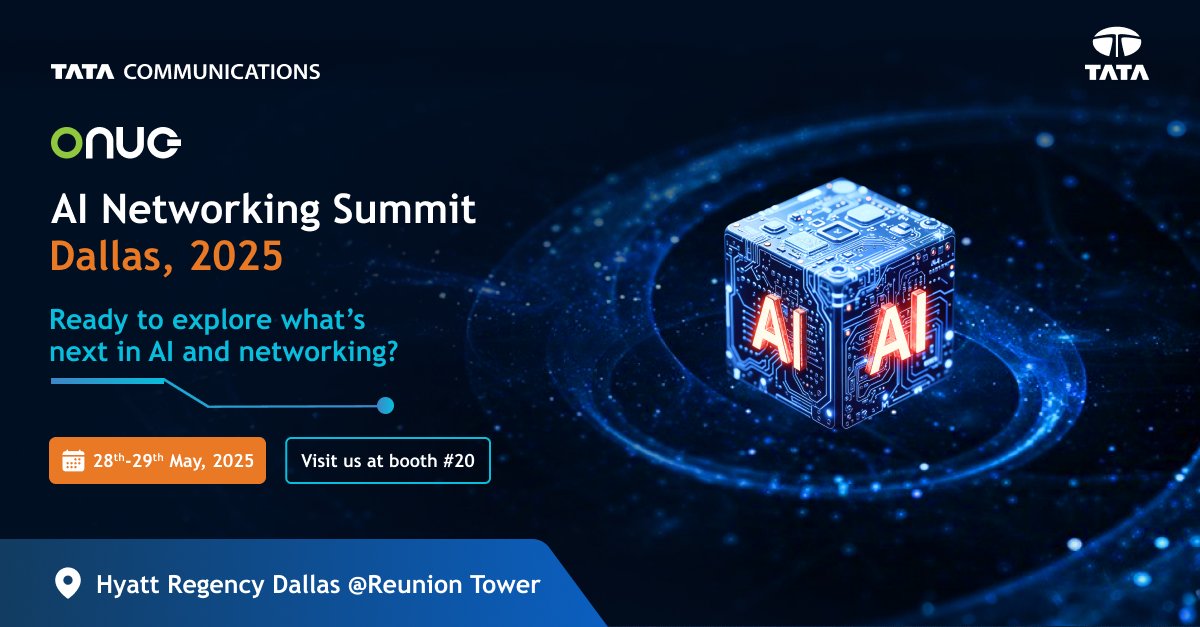 What happens when #AI meets enterprise networking? Smarter decisions, faster automation, and networks that think ahead.

We’re thrilled to be joining the best minds in tech at the #AINetworkingSummit by <a href="/ONUG_/">ONUG</a>, as we discuss real-world strategies that are redefining how