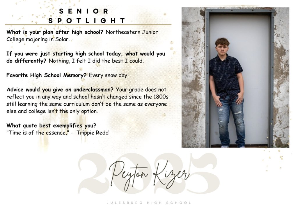 JHS Class of 2025 Senior Spotlight!