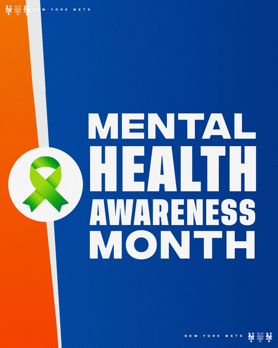 Mets's tweet photo. May is Mental Health Awareness Month. 

Share your story and let your voice be heard, you are not alone 🧡💙 https://t.co/ILlQDknEvB