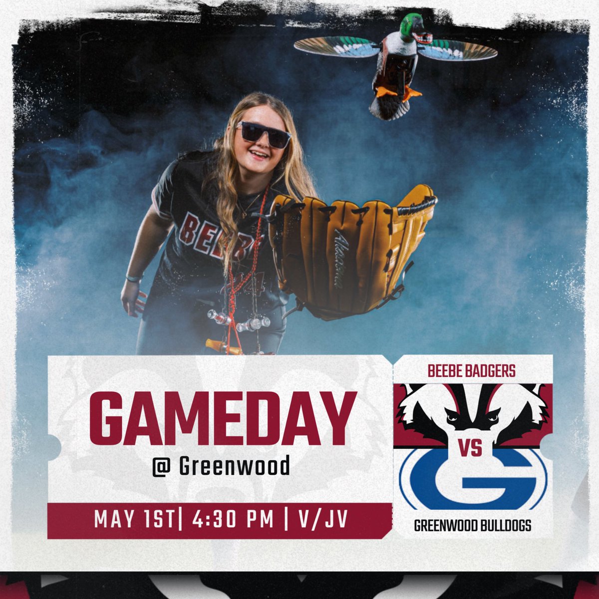 Gameday! Your Lady Badgers are set to travel to Greenwood to take on one of the best teams in 5A softball! Plan a little road trip and come support them! #bprd #alreadywritten #beebesb🥎