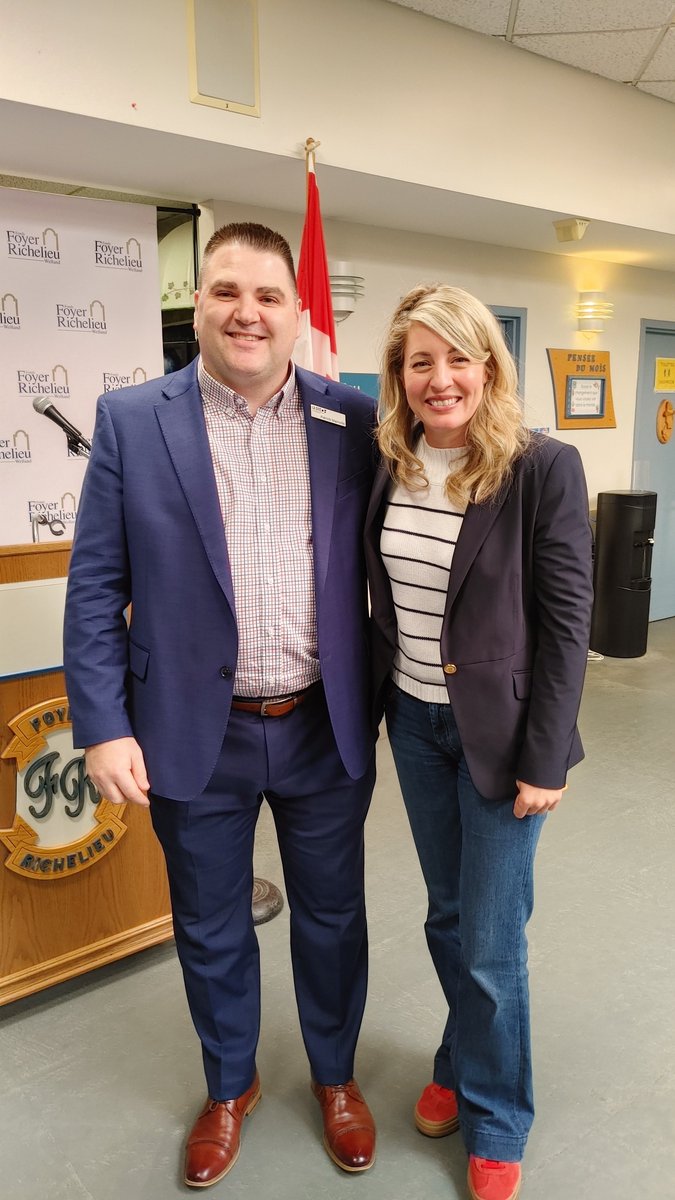 Bravo au Foyer Richelieu de Welland pour son agrandissement qui renforcera l’accès à des soins de longue durée en français dans le Niagara. Fier·ère·s de former la relève en santé avec le <a href="/CollegeLaCite/">LA CITÉ</a>. Merci à <a href="/melaniejoly/">Mélanie Joly</a> pour son appui à la francophonie! #LaCitéEnsemble