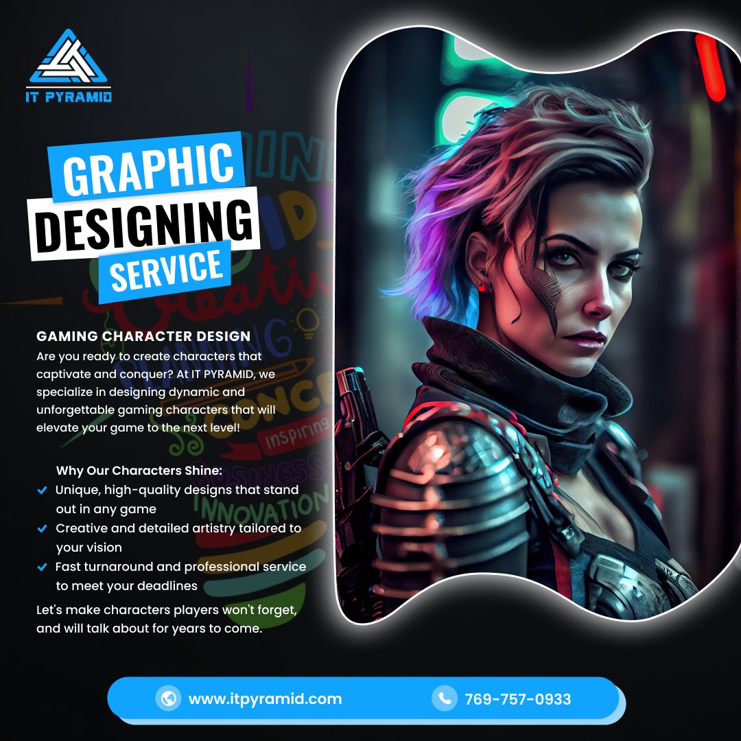 ITPyramid1's tweet image. Design Characters That Players Will Obsess Over! From Epic Heroes to Nightmare Villains – Let’s Build Your Next Gaming Icon!

Reach out at 769-757-0933 or itpyramid.com

#GamingCharacter
#GameDev
#CharacterDesign
#ConceptArt
#3DCharacter
#GameArt
#DigitalArt
#Character