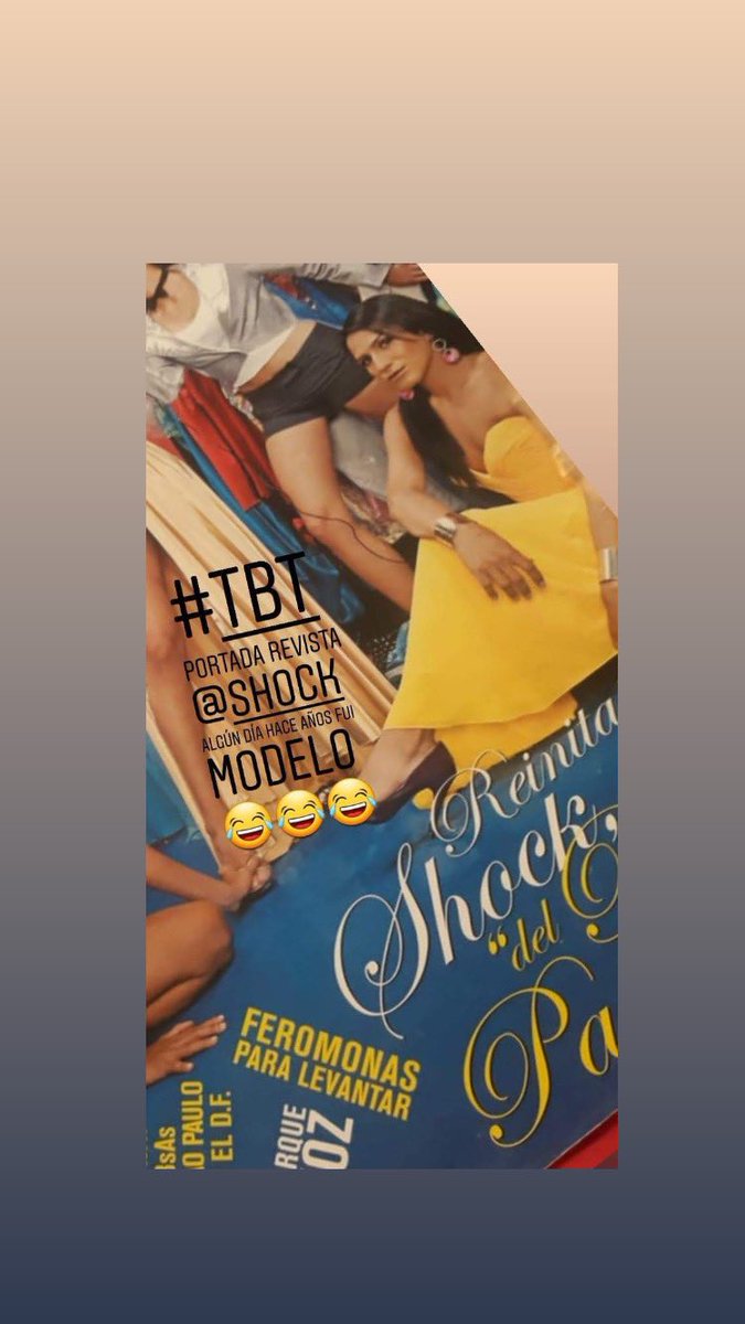 Hace muchos años cuando existían la revistas fue la portada de una <a href="/ShockCo/">Shock.co</a> 💅💄🏳️‍⚧️😂