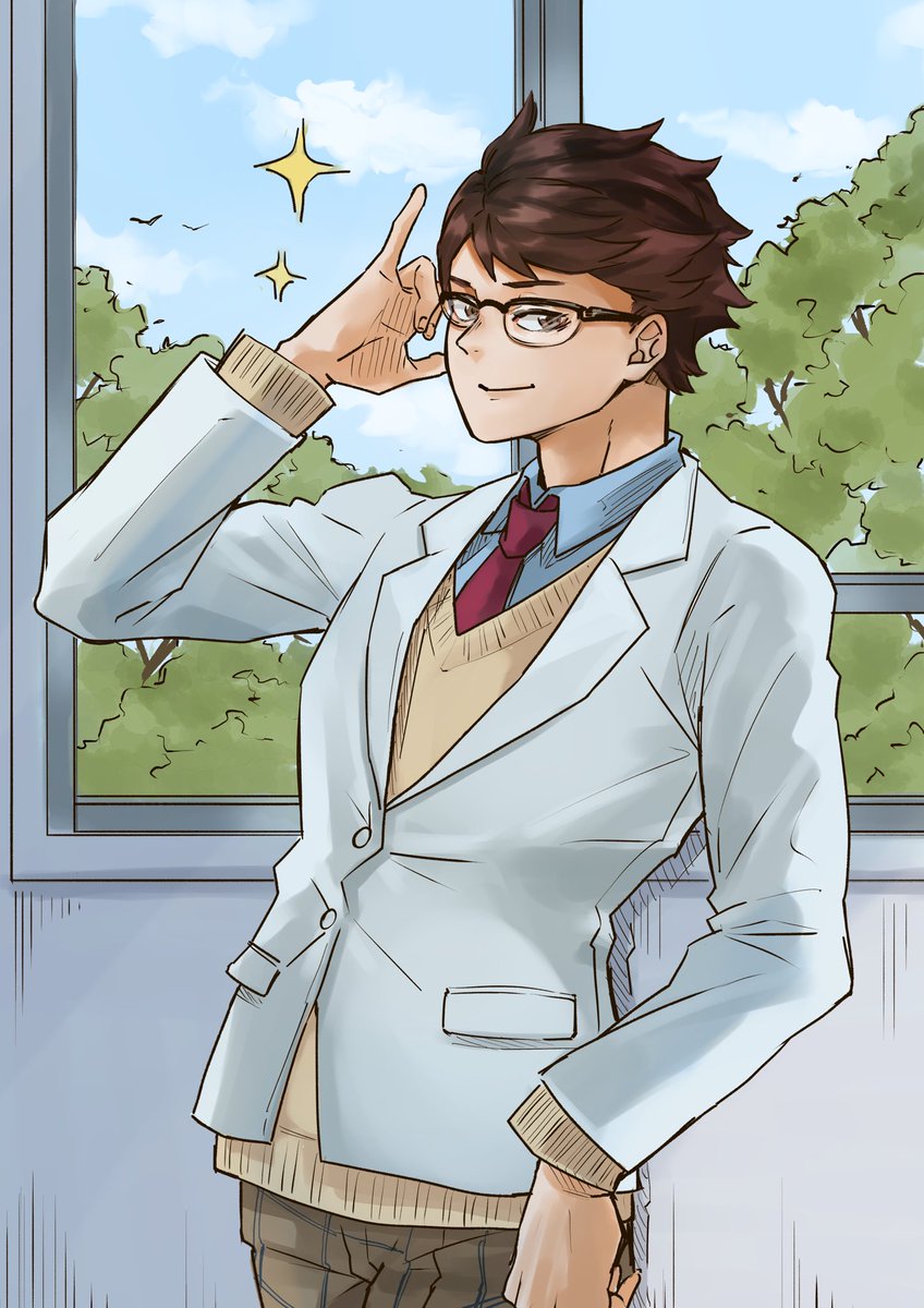 uu2_db's tweet image. 👓及川さん
#ハイキュー絵描きさんと繋がりたい